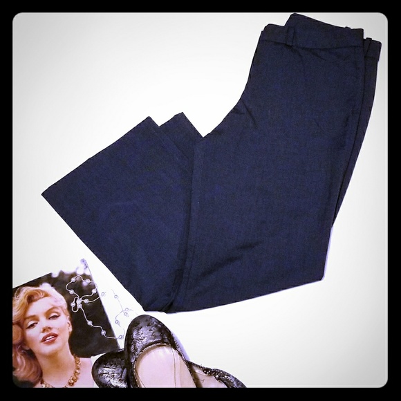 Worthington Pants - WORTHINGTON NAVY BLUE BOOT CUT DRESS PANTS